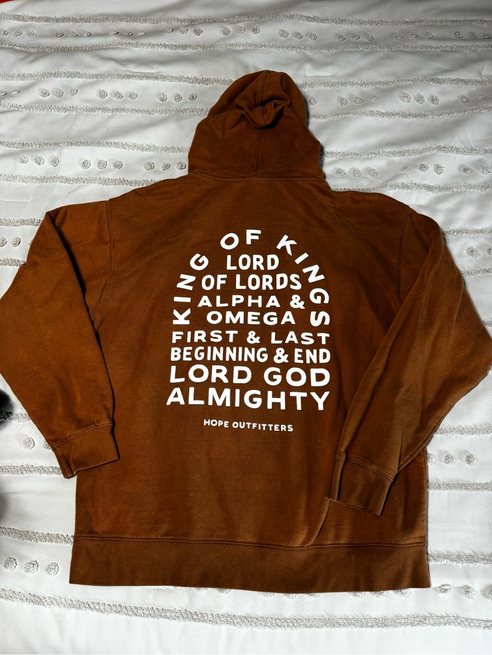 Hope Outfitters Brown Graphic Hoodie